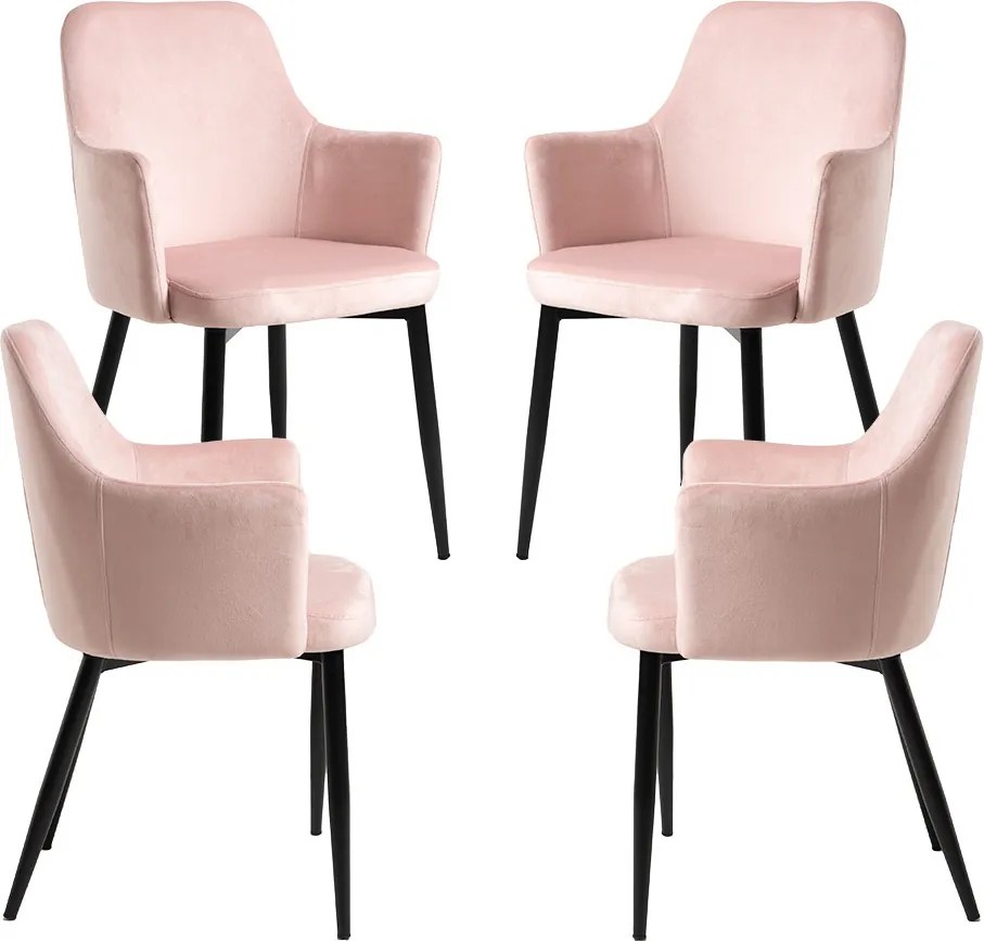 Pack 4 Sillas Puan Terciopelo