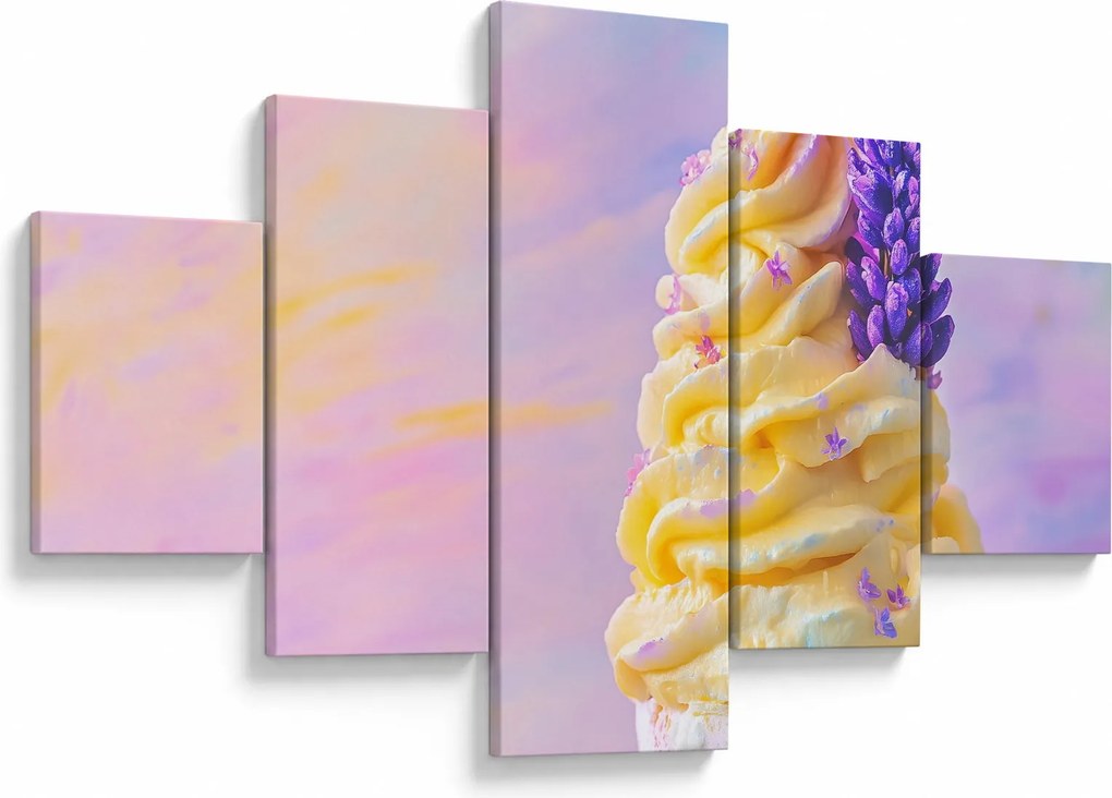 Obraz - Lody z lawendą (125x70 cm)