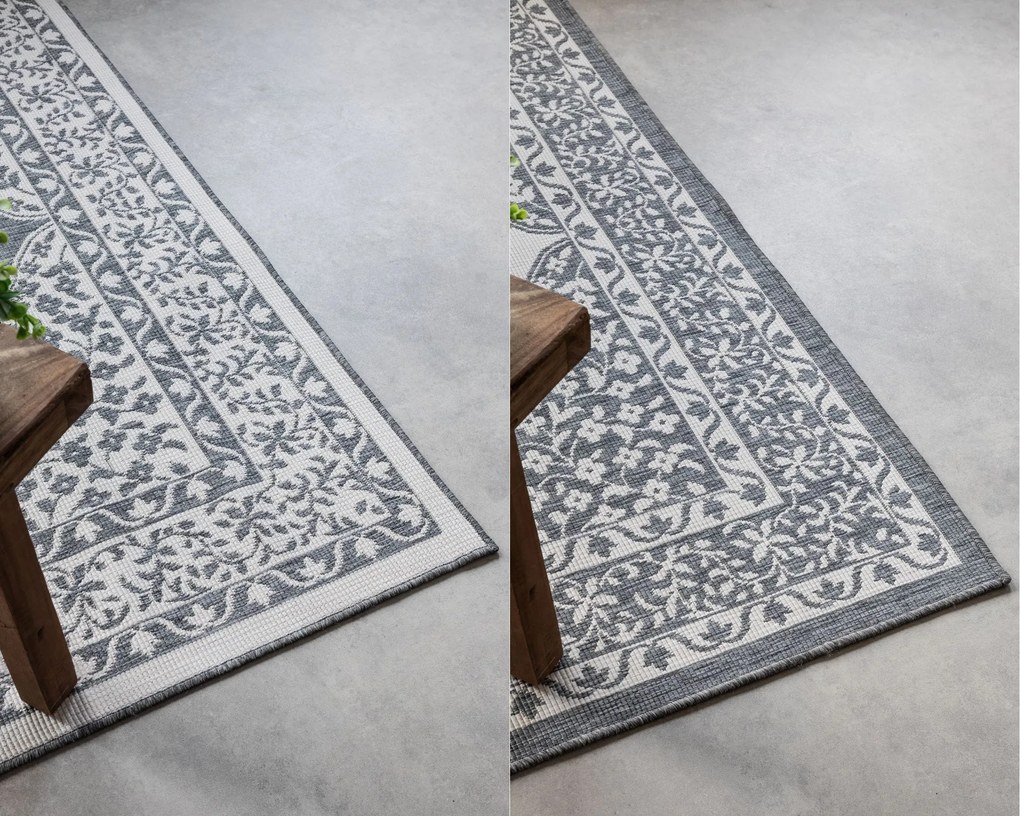Dywan dwustronny zewnętrzny Gemini Alladyn szaro-kremowy 200 cm x 290 cm