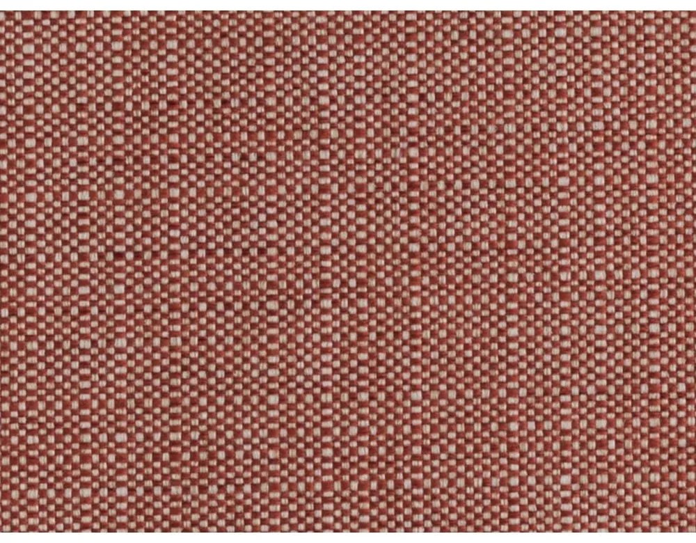 Ceglaste tapicerowane łóżko dwuosobowe ze schowkiem i stelażem 140x200 cm Elizabeth – Micadoni