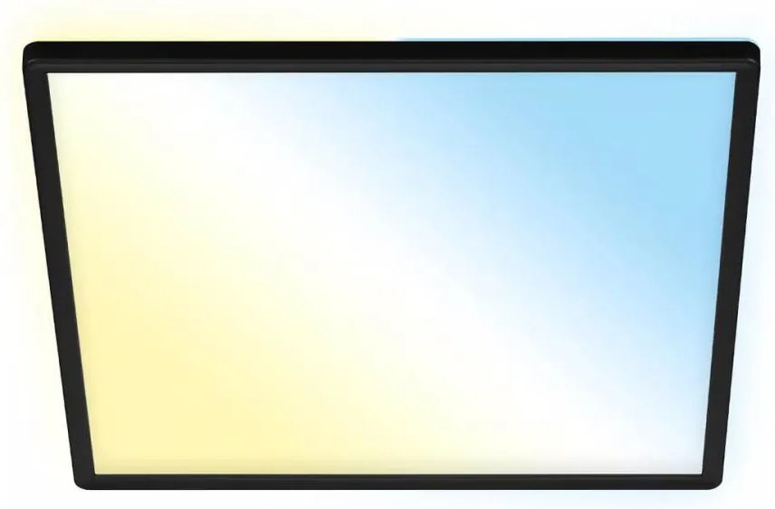 Briloner 7060-015 - LED panel ściemnialny SLIM 22W/230V 42x42 cm czarny Wi-Fi Tuya + pilot