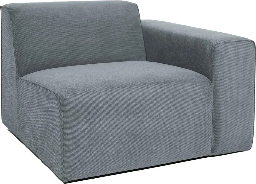 Szary sztruksowy moduł sofy (prawostronny) Sting – Scandic