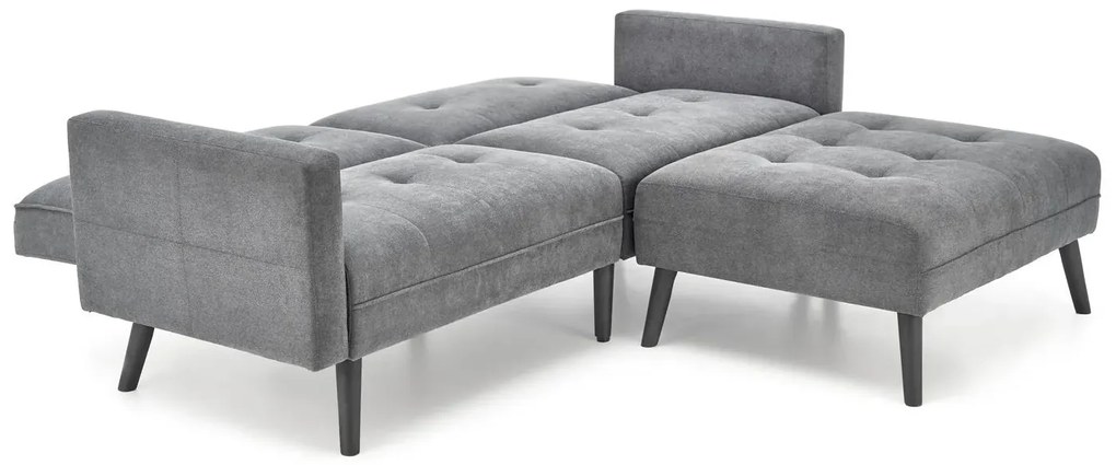 Sofa rozkładana CORNELIUS szara HALMAR