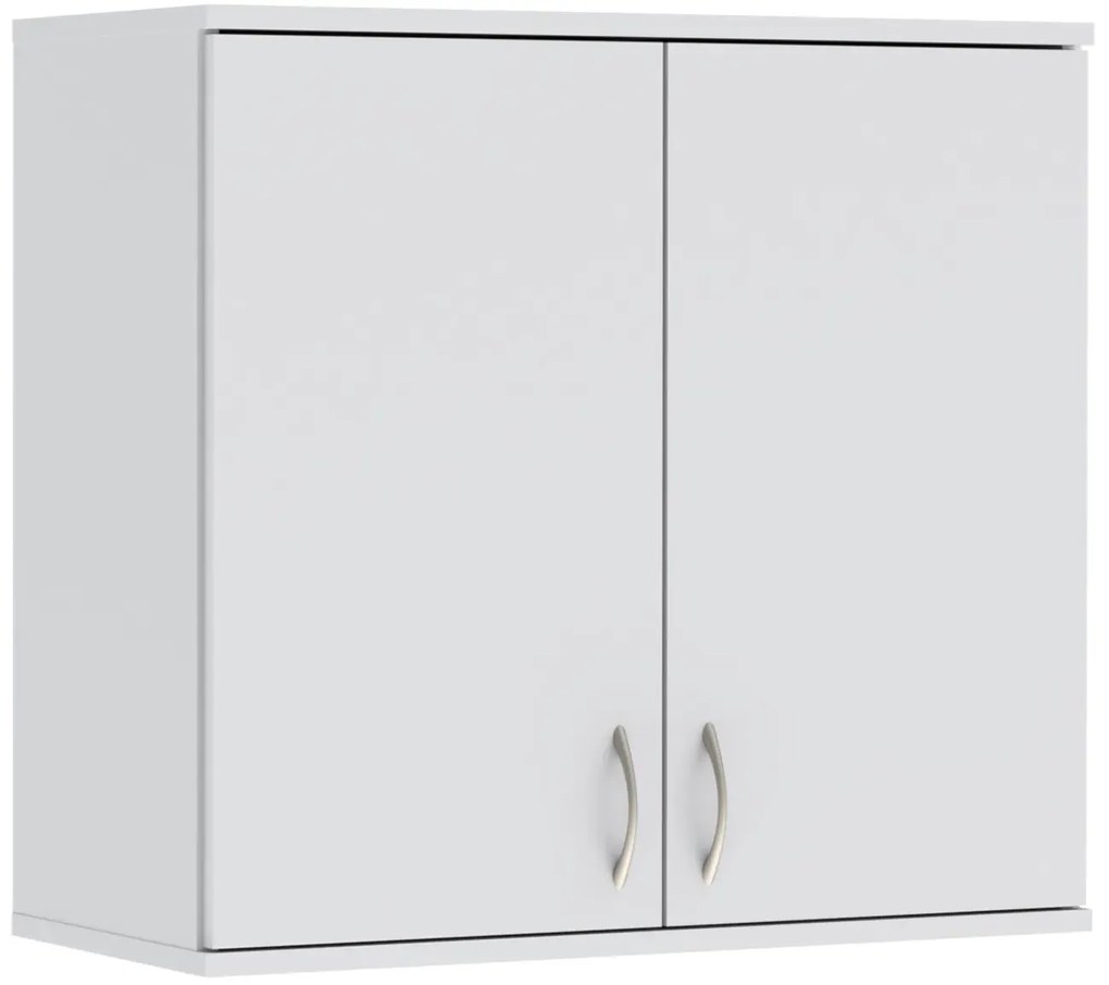 Dwudrzwiowa biała nadstawka na szafę  T7-L32