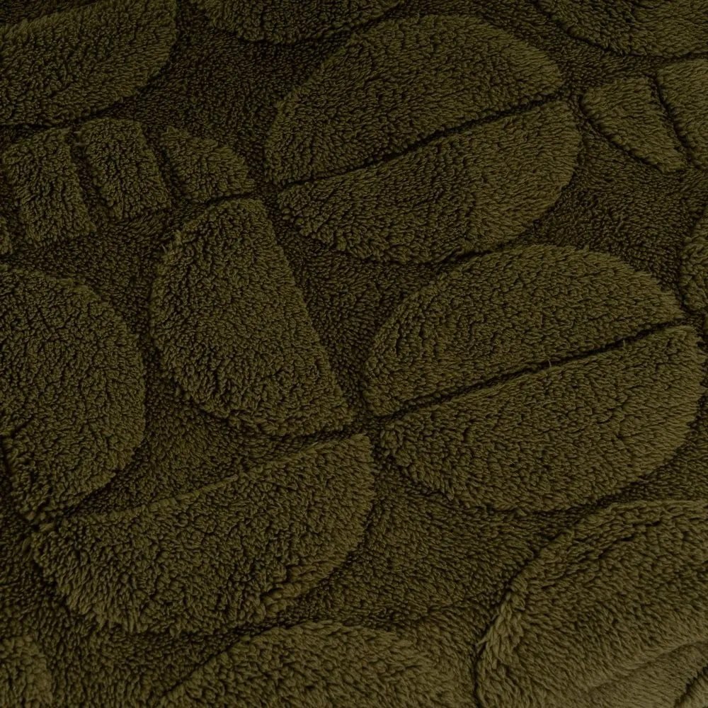Zielony koc z mikropluszu 130x160 cm Mid Century – Casa Selección