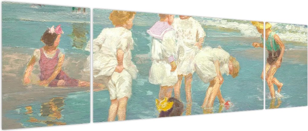 Obraz - Edward Henry Potthast, A Holiday, reprodukcje (170x50 cm)