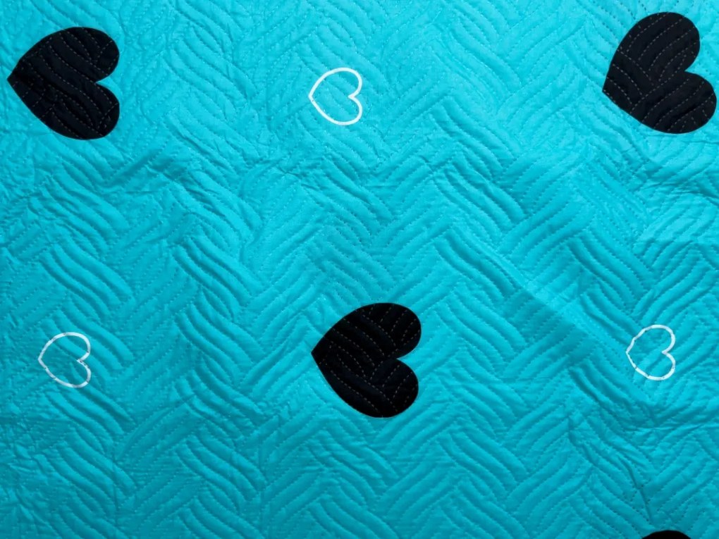 Narzuta na łóżko CORAZON BLEND, niebieska Rozmiar: 170 x 210 cm