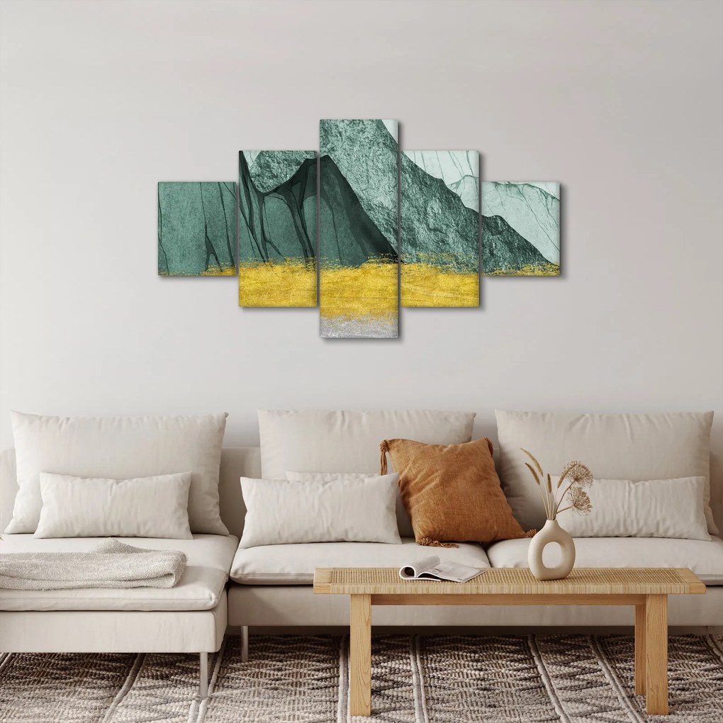 Obraz - Emerald Mountains N⁰2 (125x70 cm)