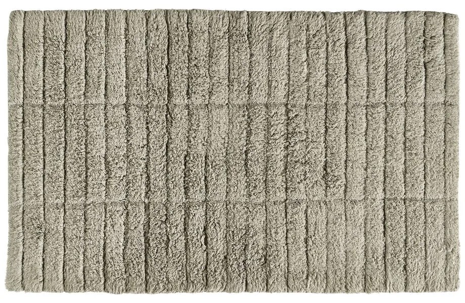 Zielonobeżowy dywanik łazienkowy 80x50 cm Tiles − Zone
