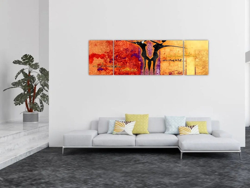 Obraz - Afrykańskie boginie (170x50 cm)