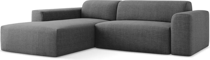 Szary narożnik (lewostronny/z szezlongiem) Keli – Makamii