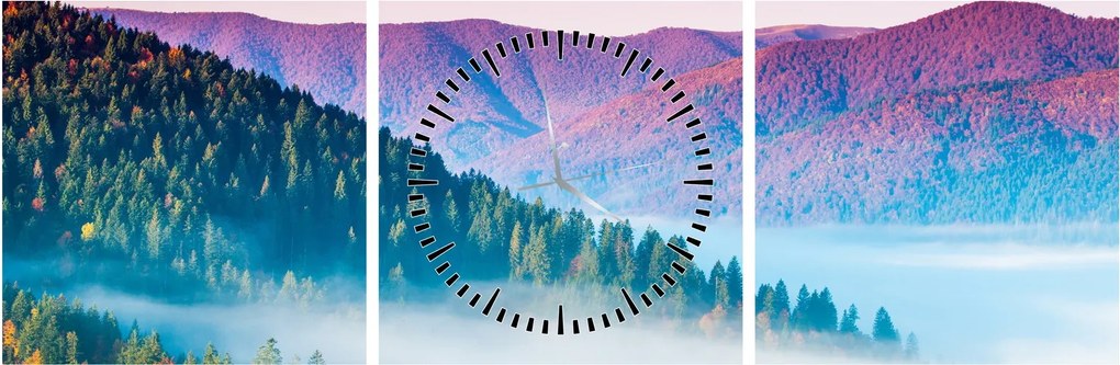 Obraz - Panorama 2 (z zegarem) (90x30 cm)