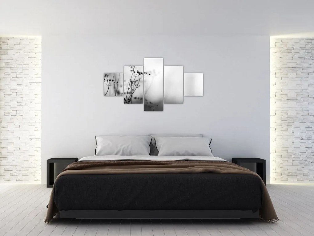 Obraz - Detal kwiatów polnych (125x70 cm)