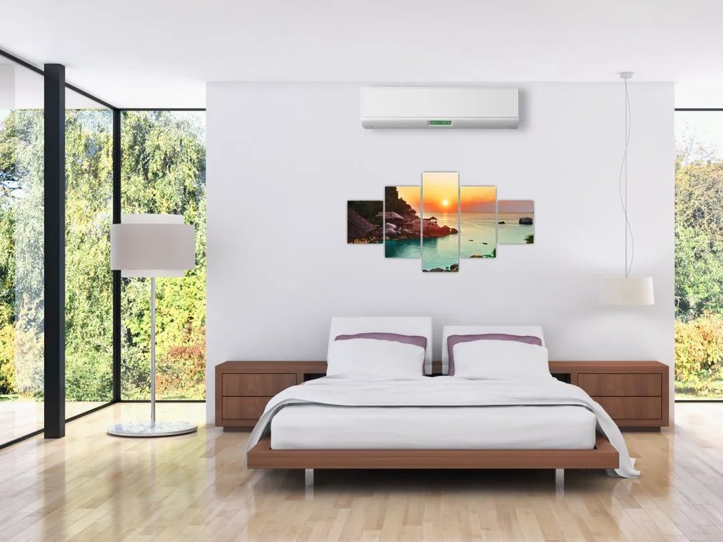 Obraz pięknej plaży (125x70 cm)