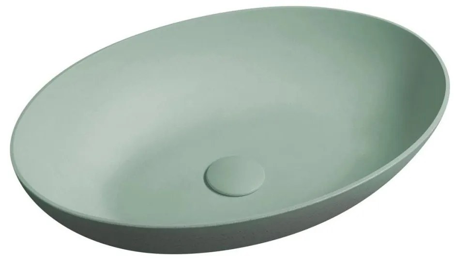 Sapho - Umywalka nablatowa FORMIGO 60x40 cm beton/zielony
