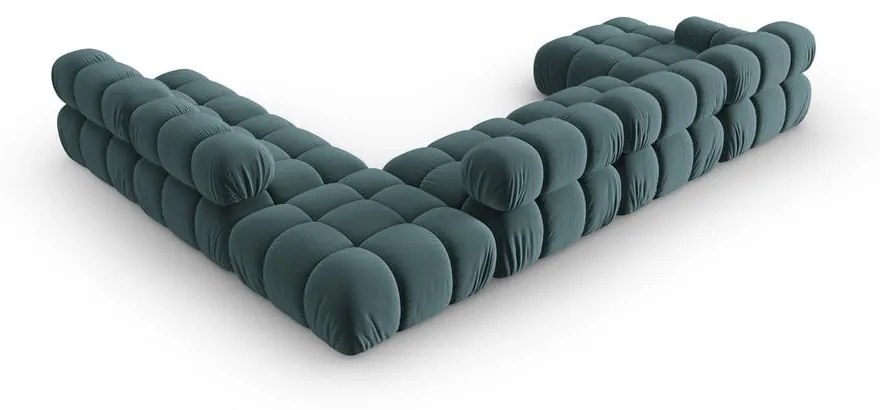 Morska aksamitna sofa 379 cm Bellis – Micadoni Home