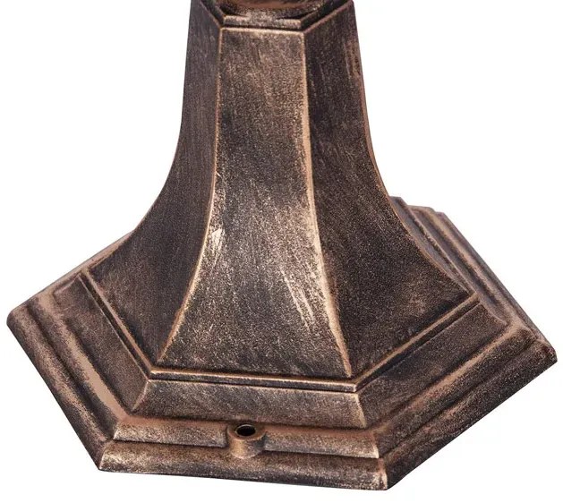 Czarno-złota niska lampa do ogrodu retro - S352 S4-B31