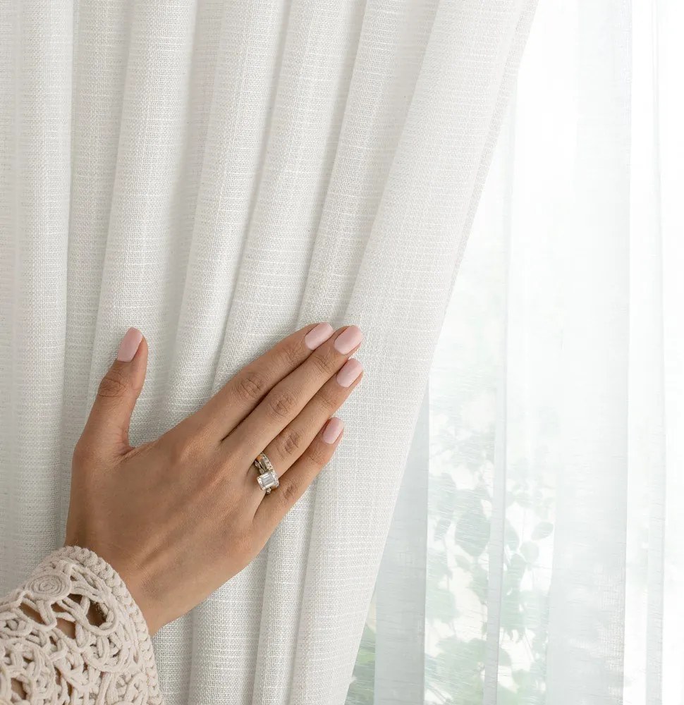 Kremowa zasłona 140x250 cm Valeta – Restilo