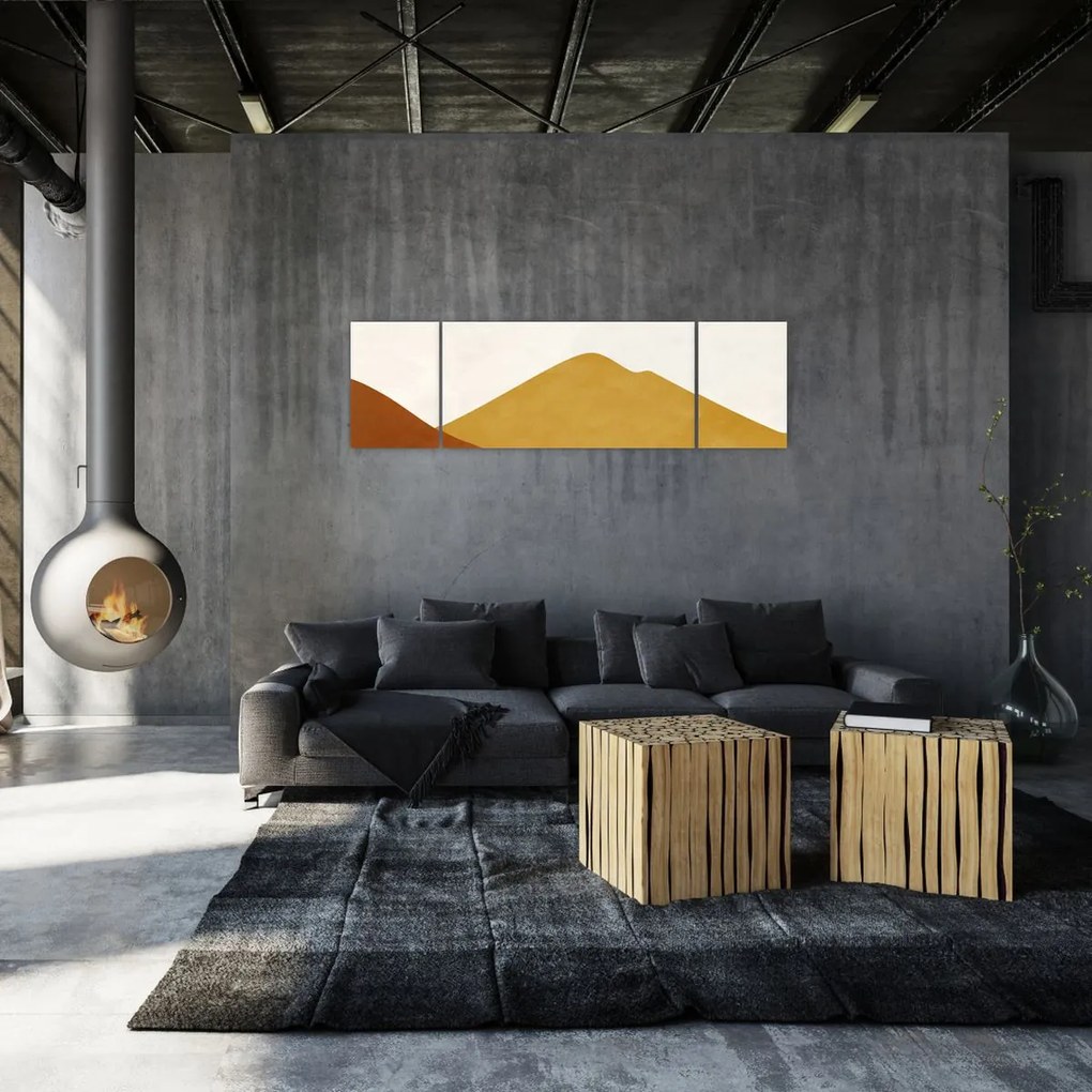 Obraz - Góry akwarelowe N⁰1 (170x50 cm)