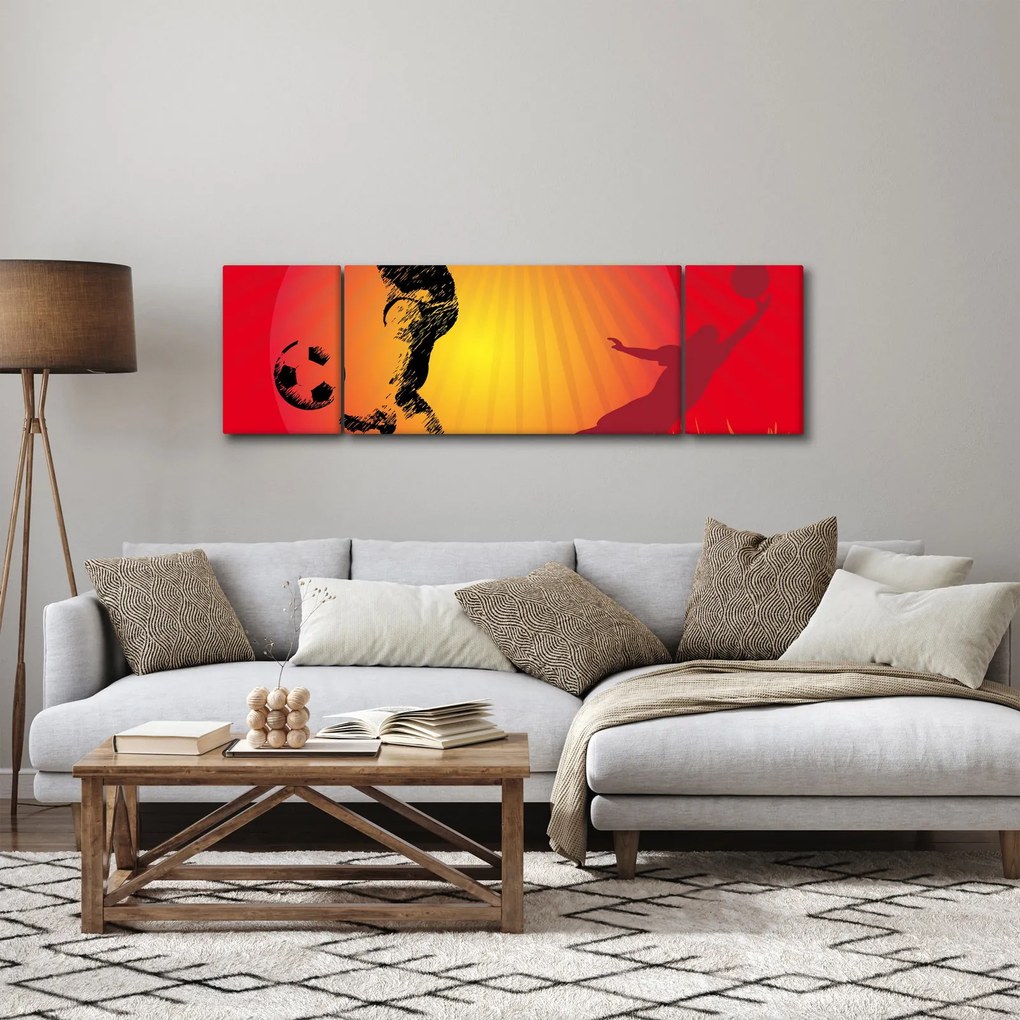 Obraz - Piłka nożna (170x50 cm)