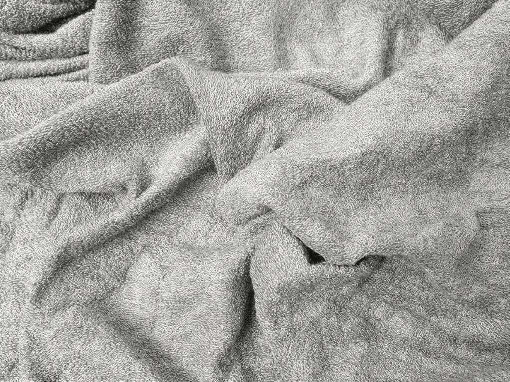 PrzytulneMieszkanie.pl Prześcieradło frotte EXCLUSIVE jasnoszare 160x200 cm