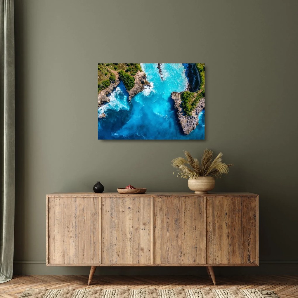 Obraz na szkle - Zatoka na Bali (70x50 cm)