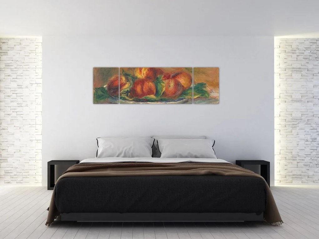 Obraz - Auguste Renoir, Peaches on a  Plate, reprodukcje (170x50 cm)