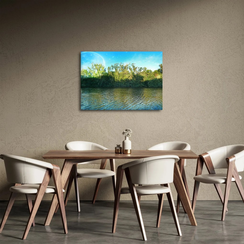 Obraz - jezioro (70x50 cm)