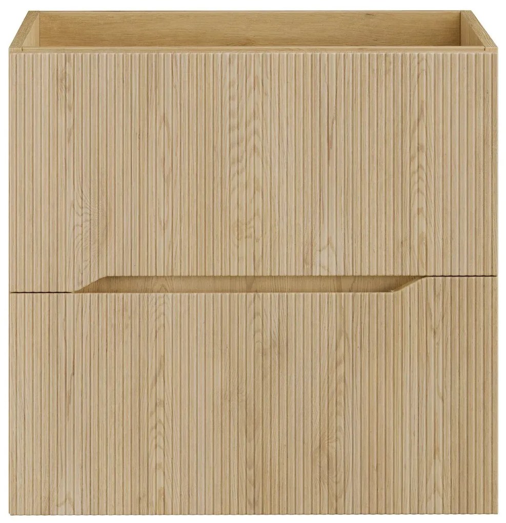 Szafka pod umywalkę NORDIC CREMONA 2S 60cm dąb cremona z umywalką nablatową WIKI COMAD