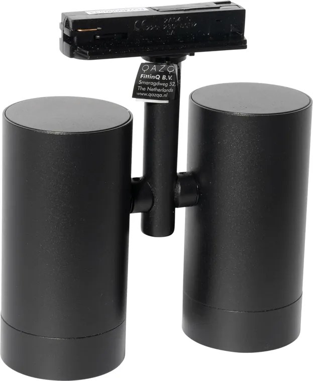 Nowoczesny 1-fazowy reflektor szynowy czarny 2-światła - Iconic Scopio