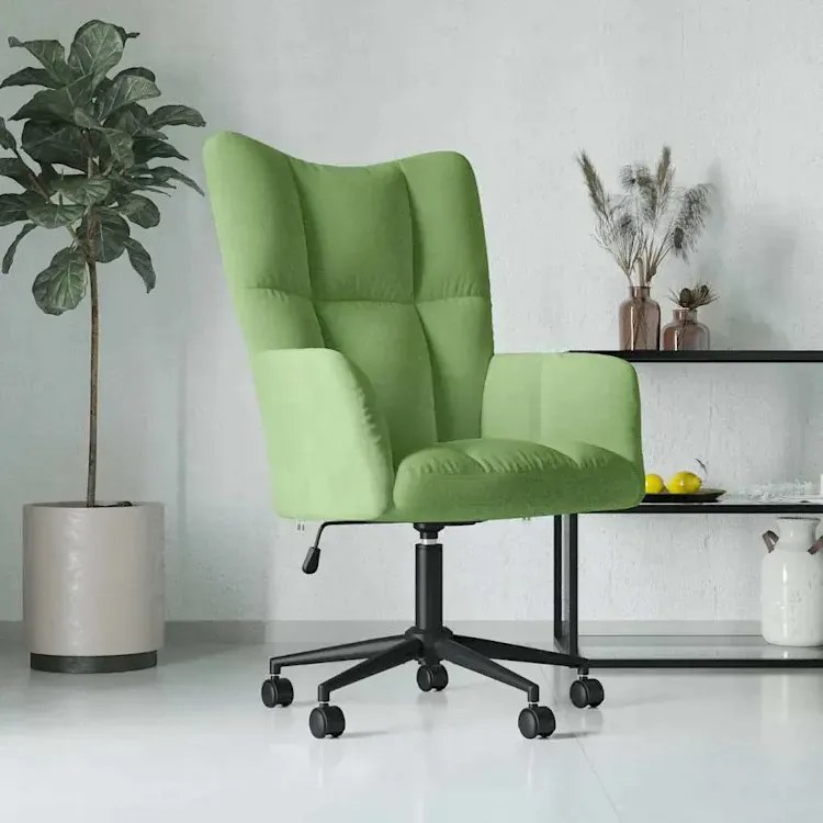 Fotel Do Biurka Glamour Jasnozielony Suri 4X