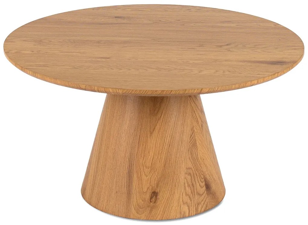 Skandynawski okrągły kawowy stolik dąb naturalny S9-M14