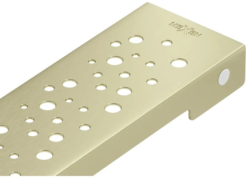 Mexen Flat M12 maskownica do odpływu liniowego 50 cm, złota szczotkowana - 1A21050
