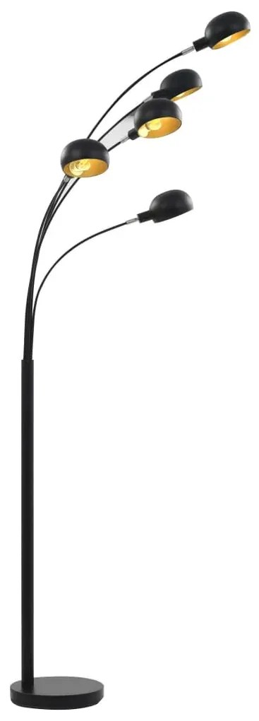 Czarno-złota lampa zodiac podłogowa regulowana - 3X EX184 P5-E74