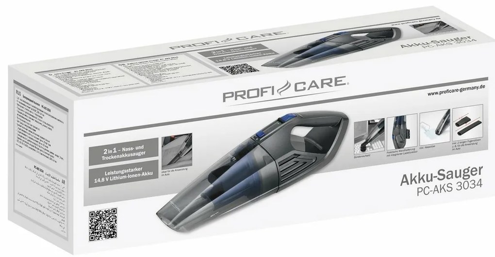ProfiCare AKS 3034 2w1 odkurzacz ręczny, szary
