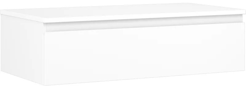Mexen Orio szafka łazienkowa podumywalkowa 90 cm z blatem, 1 szuflada, biała mat - 91A10-09023-1-BFC01