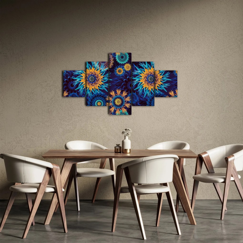 Obraz - kwiaty 3D (125x70 cm)