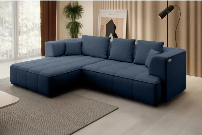 Narożnik ALBIO S z elektryczną regulacją siedziska funkcja spania WERSAL