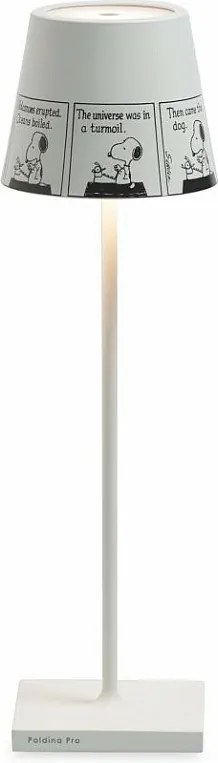 Lampa stołowa Poldina Pro Peanuts – akumulatorowa i ściemnialna taśma o czasie pracy do 12 godzin. Do użytku na zewnątrz, stopień ochrony IP65.