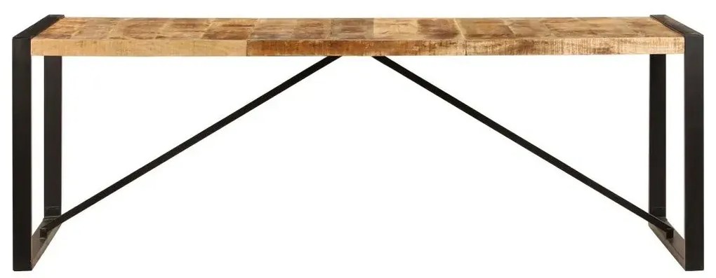 Brązowy stół w stylu loftowym 100x220 L8-M70