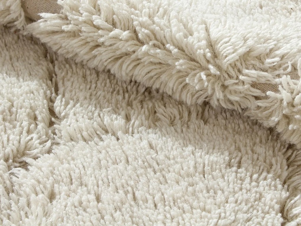 Dywan tuftowany 100% wełna - 160 x 230 cm - Złamana biel - 2250g/m² - MONCALVO