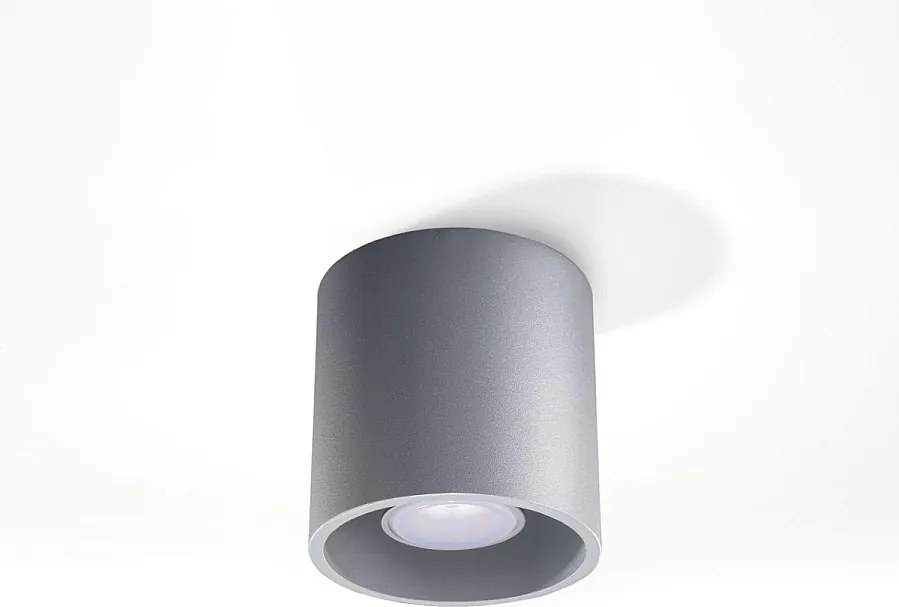 Plafony nowoczesny Celeris, aluminium - 1 źródło światła 4000K - L.10 x H.10 cm - szary