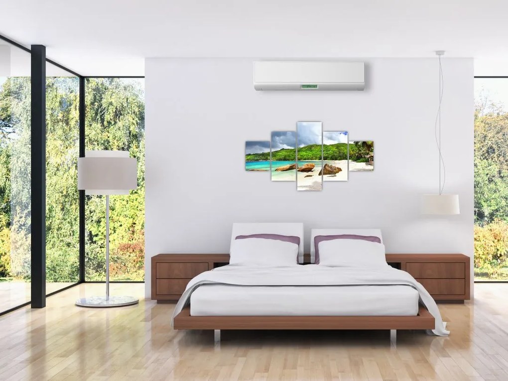 Obraz - Seszele, Takamaka beach (125x70 cm)
