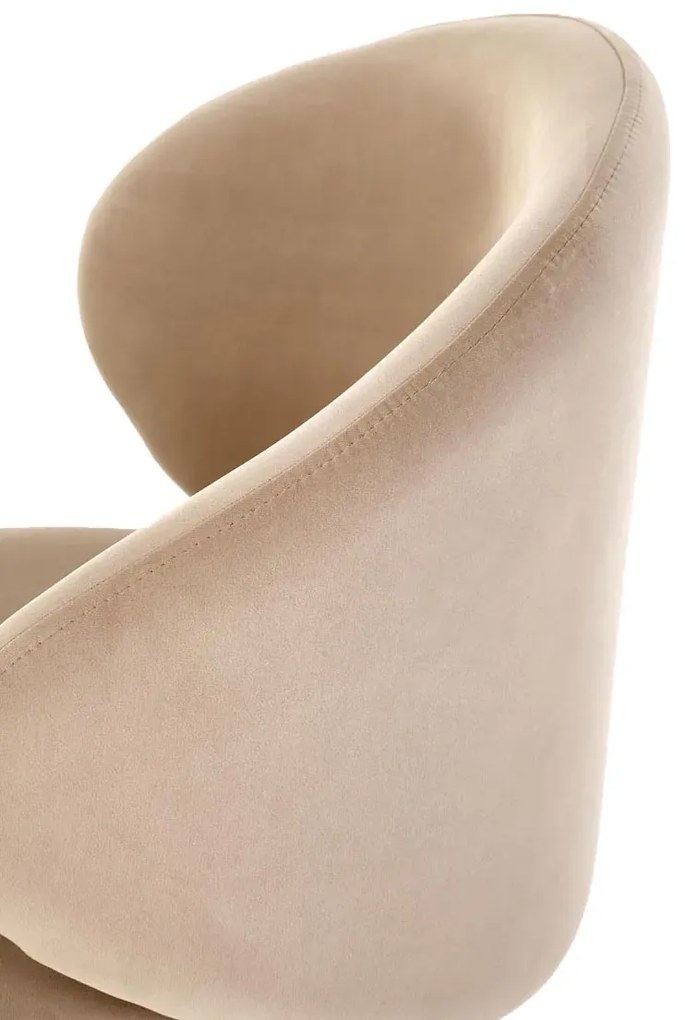 Beżowe barowe krzesło z oparciem C1-B11