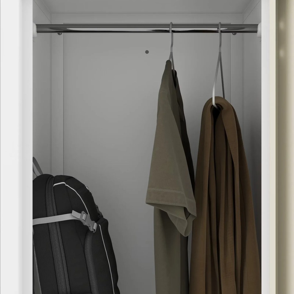 Szafa socjalna czterokomorowa Eco Design Julia 80x45x185 cm, biały/dąb sonoma