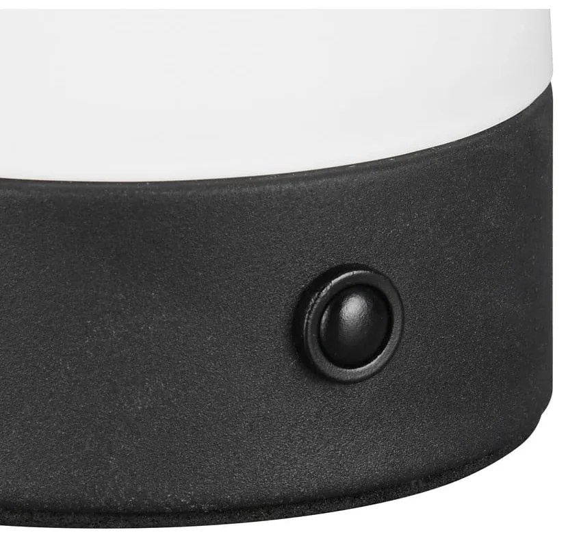 Lampa stołowa LED w matowym białym kolorze ze szklanym kloszem (wysokość 18 cm) Dooley – Reality