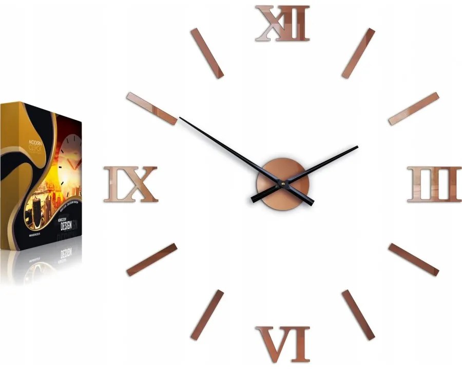 Zegar ścienny naklejany duży nowoczesny akrylowy na ścianę do salonu loft