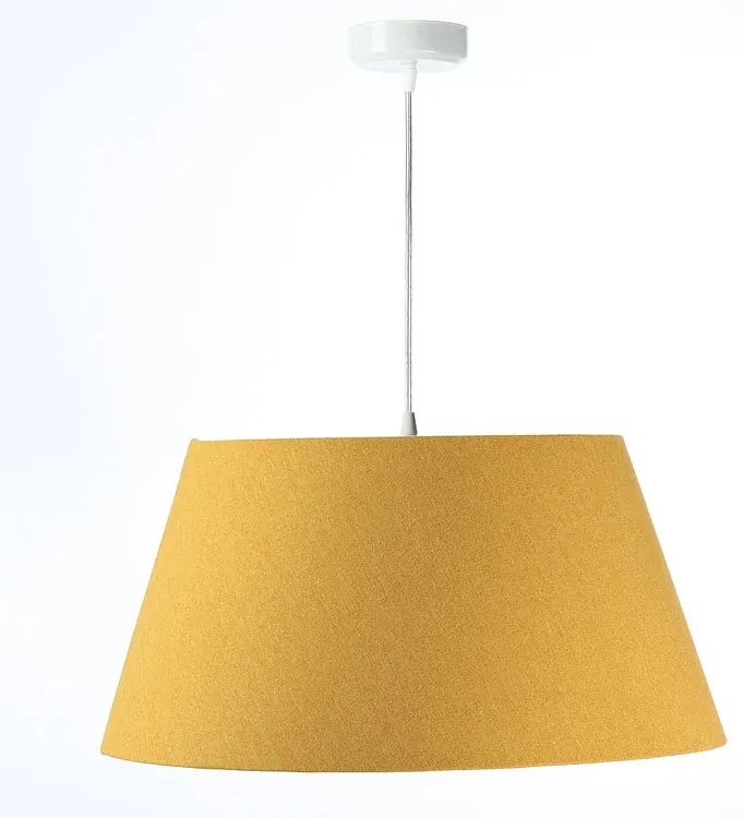 Żółto-miedziana lampa wisząca stożek - T3 S410 N4-E02