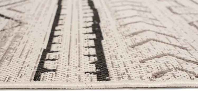 Beżowo-brązowy dywan skandynawski sznurkowy L7-S70