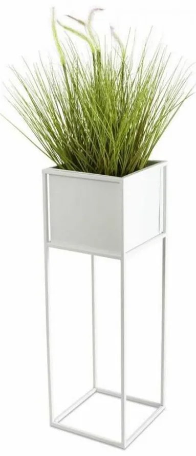 Stojak na kwiaty 70x24 cm, biały